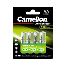Аккумулятор CAMELION AlwaysReady Rechargeable Ni-MH NH-AA1000ARBP4 4 шт. в блистере, Напряжение 1.5V в наличии