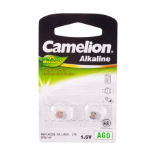 Батарейка CAMELION Alkaline AG0-BP2(0%Hg) 2 шт. в блистере, ассортимент в Напряжение 1.5V специализированные