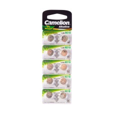 Батарейка CAMELION Alkaline AG10-BP10(0%Hg) 10 шт. в блистере, в категории Напряжение 1.5V специализированные