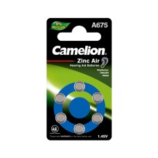 Батарейка CAMELION Zinc Air A675-BP6(0%Hg) 6 шт. в блистере, Фильтр товаров в наличии