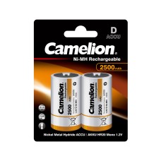 Аккумулятор CAMELION Rechargeable Ni-MH NH-D2500BP2 2 шт. в блистере, все Напряжение 1.5V