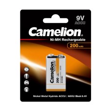 Аккумулятор CAMELION Rechargeable Ni-MH NH-9V200BP1 в блистере, в категории Напряжение 6V-9V