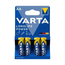 Батарейка VARTA Longlife Power Mignon 1.5V - LR6/AA 4 шт в блистере, Фильтр товаров в наличии