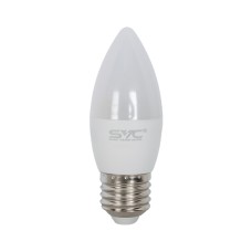 Лампа светодиодная SVC LED C35-9W-E27-3000K Свеча Тёплый, Цоколь E27 с доставкой (нейтрально, не коммерция)