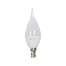 Лампа светодиодная SVC LED CB35-7W-E14-4000K Свеча на ветру Нейтральный, модельный ряд Цоколь E14
