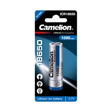 Аккумулятор CAMELION Lithium ICR18650-1500 1500 mAh 1 шт. в блистере, в категории Напряжение 3V