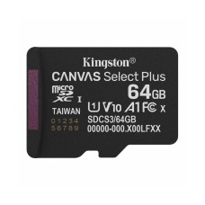 Карта памяти Kingston SDCS3/64GBSP Canvas Select Plus A1 U1 V10 64GB, в категории Дополнительное оборудование