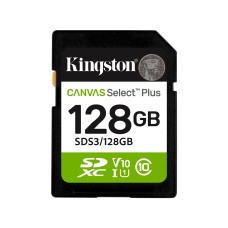 Карта памяти Kingston SDS3/128GB Canvas Select Plus C10 UHS-I U1 V10 128GB, Дополнительное оборудование в наличии