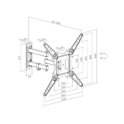 Кронштейн XG WA-2365T для ТВ и мониторов 23