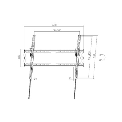 Кронштейн XG WB-3786T для ТВ и мониторов 37