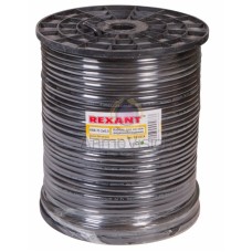 Кабель 01-4114 для видеонаблюдения черный многожильный REXANT 200м — внешний вид на фото