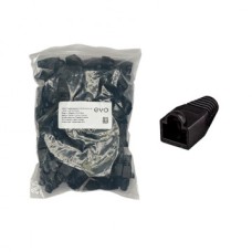 B-RJ45 Black (Чёрный) Колпачки RJ45 Cat5/Cat6 (100шт/пакет) торговой марки EVO, Дополнительное оборудование наличие в г. Астана