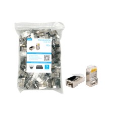 RJ45-3UF Коннектор FTP 3U (100шт/пакет) торговой марки EVO, Коннекторы и переходники подбор